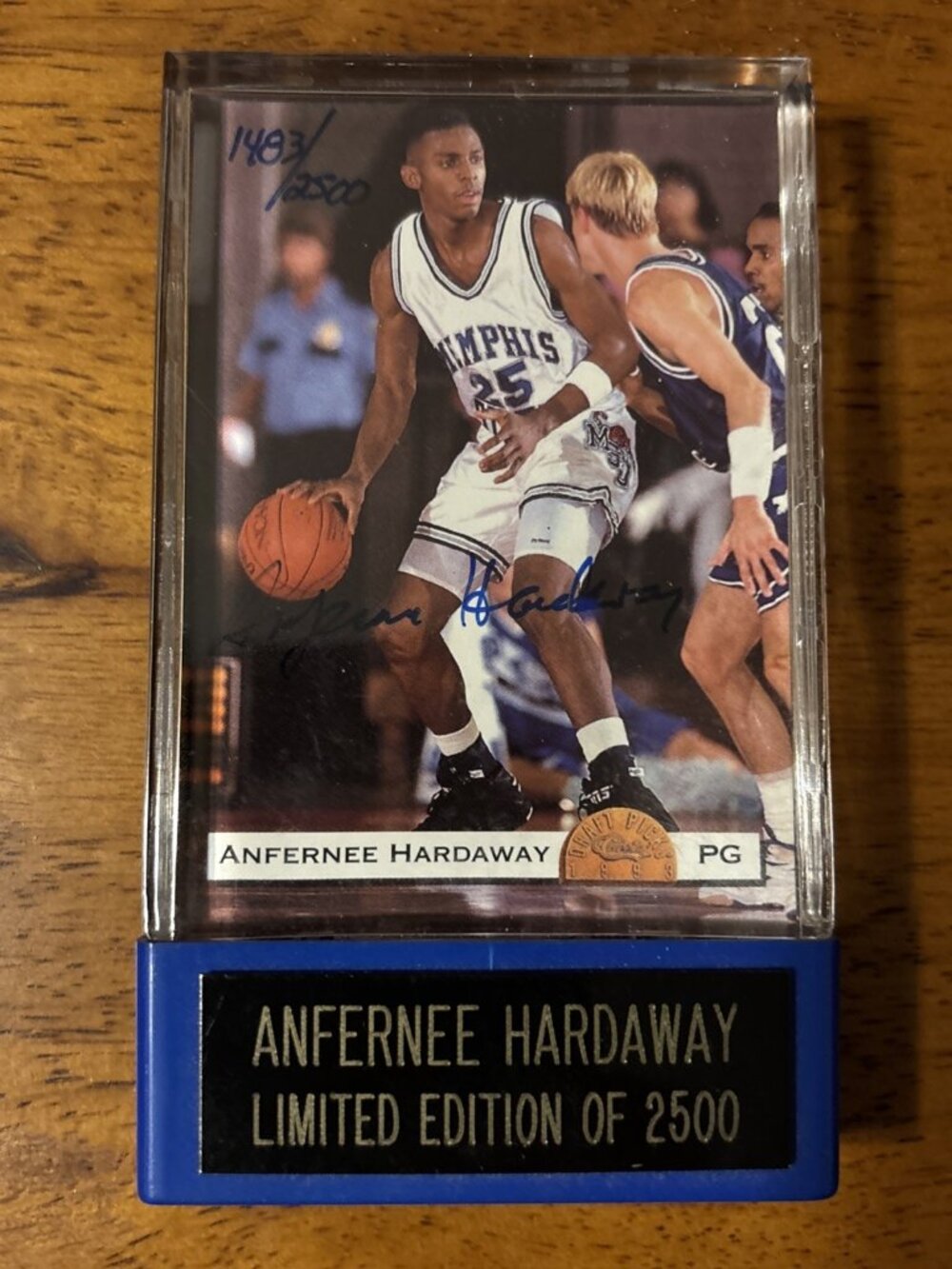 Anfernee Penny Hardaway 93-94 Signed Rookie Draft Picks Card, Score Board, Mint